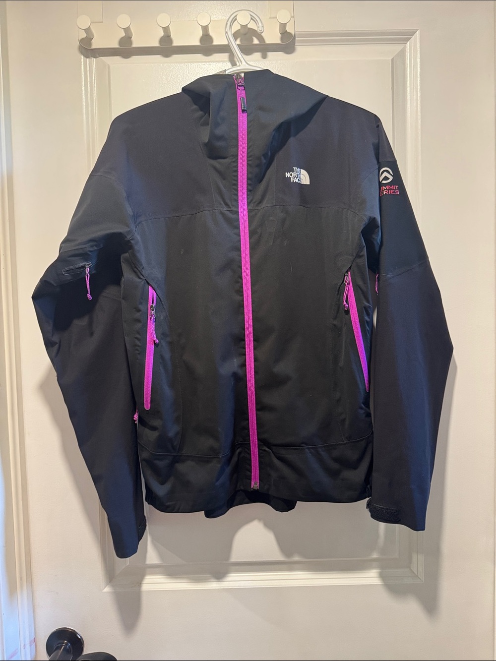The North Face Summit Series  Women's Black Jacket with Pink Zippers
